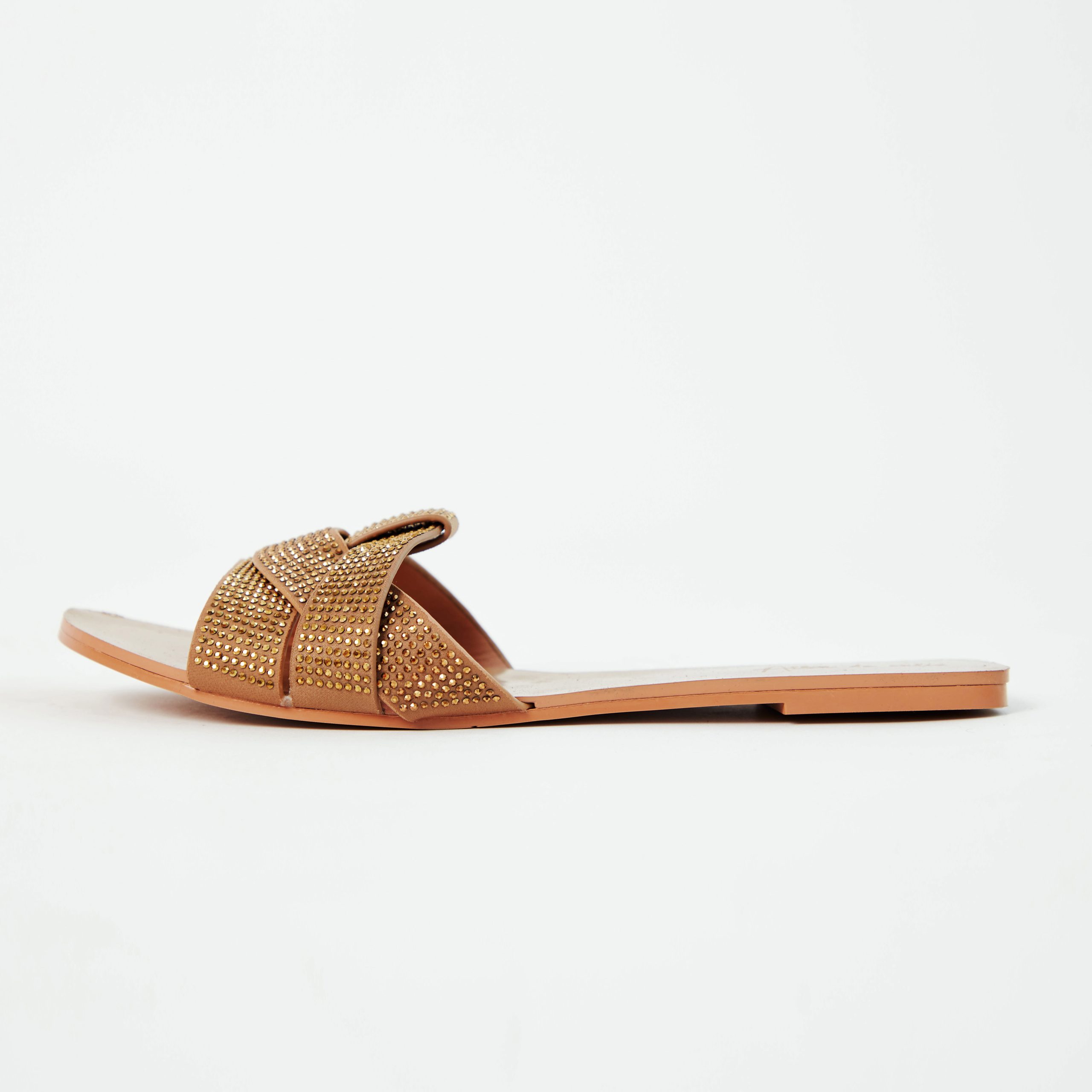 FLATS DOMINIQUE GOLD GLITTER